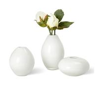 Torre & Tage 901429 Assorties Lustre vases, Mini, Blanc, Lot de 3