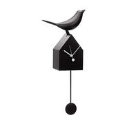 Torre & Tagus Décoration Murale et étagère Moderne du Milieu du siècle pour Les Amateurs d'oiseaux, métal et Plastique, Noir, 10,5 x 21,5 x 4,25 cm