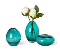 Torre & Tagus Ensemble de vases à bourgeons pour Centre de Table, Turquoise, Assortis
