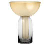 TORUS Vase H19 Noir/ Ambre