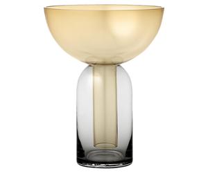 TORUS Vase H19 Noir/ Ambre