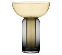 TORUS Vase H33 Noir/ Ambre