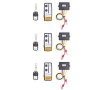 Torvex Télécommande de treuil, kit d'émetteur de contrôleur sans Fil 3 Ensembles avec 3 récepteurs et 3 clés à Distance pour treuils électriques