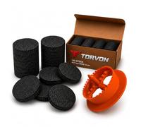 TORVON Lot de 200 rondelles en polystyrène EPS Ø 67 x 16 mm avec fraise en polystyrène WDVS - Capuchons de recouvrement pour chevilles isolantes - Isolation de façade - Isolation thermique - Réduction