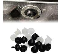 Torx Lot de 10 œillets de protection sous moteur | Comprend 10 vis Torx et 10 œillets blancs pour sécuriser votre véhicule sous le bouclier moteur et pour les couvercles
