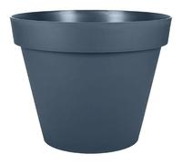 EDA Pot de fleur Toscane Ø 60 cm 76 L Intérieur & Extérieur Plastique recyclé Bleu Jean
