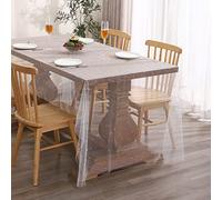 Tosleo Nappe de Mariage en Tulle Décorations d'arche de Table Décoration de Fête Tissu Perlée d'anniversaire Candy Bar Blanc 140 x 260 cm