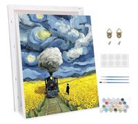TOSTOG Peinture par Numéros pour Adulte avec Cadre,Paysage Former DIY Peinture Acrylique pour Adultes Débutants,Kit de Peinture à l'huile sur Toile pour Décoration Murale Maison 30x40cm
