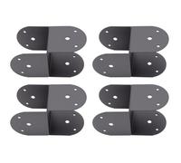 Tosuny 4pcs 4 Pack Support de Poteau pour Poteau en Bois 4x4 à Poutre | Acier au carbone robuste, ancrage de poteau de pergola, renfort de joint en bois extérieur, protection contre la rouille