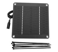 Tosuny 4W 12V Panneau Solaire Monocristallin pour Caméra de Sécurité | Cellules solaires à haut rendement, puissance de lampe de jardin extérieure, conception mince, trous de montage pré-percés,