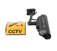 Tosuny Caméra de Sécurité Factice LED Rouge Simulée CCTV pour Maison | Aspect détecteur de mouvement, montage mural au plafond, dissuasion du crime, utilisation intérieure et extérieure,