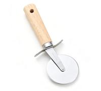 Tosuny Ensemble -pizza et Spatule avec Manche en Bois, Pelle de Service | Lame en acier inoxydable, de cuisson de Pizza, tranche de service coupée, utilisation au four de cuisine domestique