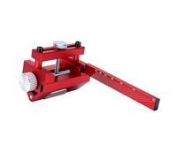 Tosuny Guide D'affûtage Support en Alliage D'Aluminium pour Ciseau (rouge) | Angle réglable, pince robuste, gabarit d\'affûtage du bois, Base de rouleau Stable, régleur de bord de couteau