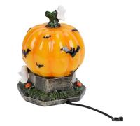 Tosuny Lampe de Table Citrouille avec Alimentation USB, Design Festif | Matériau en résine, taille compacte, contrôle convivial, décor d\'Halloween
