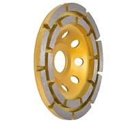 Tosuny Meule Diamantée, Meule à Béton à Double Rangée pour Marbre, Pierre de Granit, Disque de Meuleuse d'angle avec Trous d'air pour la Maçonnerie (115mm)