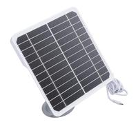 Tosuny Panneau Solaire Monocristallin 20W 5V pour sécurité Extérieure | Accessoire d\'alimentation pour caméra, taux de conversion élevé, cadre ABS compact, kit de montage mural inclus