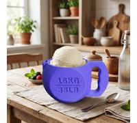 Tosuny Porte-Pinte de Crème Glacée Kettlebell avec Fente pour Cuillère |Manchon Réutilisable imprimé en 3D pour Conteneurs de Pinte Standard Violet