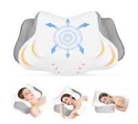 TOSUTO Oreiller Ergonomique Cervical,Oreiller memoire Forme,Oreiller Cervical Les douleurs cervicales et scapulaires,pour dormeurs latéraux,dorsaux et ventraux,avec Housse rafraîchissante et Lavable