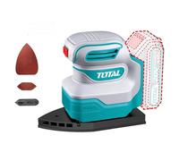 TOTAL - Ponceuse Delta sans fil | Batterie 20V longue durée | Facile à utiliser | Inclut 3 tampons et 3 abrasifs Delta | Parfait pour les coins et les bords | Vitesse à vide 12 000 tr/min