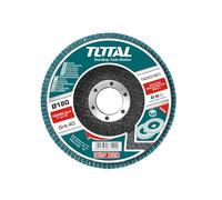 Total Tools - Disque en zirconium - Ø115 x 22 mm - Numéro de grain ou grain 80 - Spécial pour couper l'acier inoxydable - Matériau abrasif très efficace - Remplacement de la meuleuse d'angle