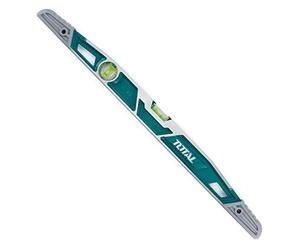 Total Tools - Niveau à bulle trapézoïdal | Bulle horizontale et verticale | Outil de mesure pour la construction et le bricolage | Côté ABS | 600mm | Aluminium