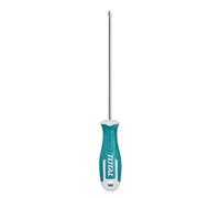 TOTAL - Tournevis - Embout Phillips - Acier S2 - Tige Ronde - Embout Aimanté - Couleur : Bleu - Taille : PH3 x 200 mm