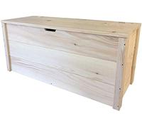 TOTAL WOOD 2012 Coffre Banc de Rangement en Bois enterieur Exterieur Jardin 100x40x45 cm également Disponible sur Mesure