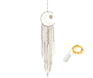 Totalcadeau Attrape-rêves macramé lumineux - Multicolore
