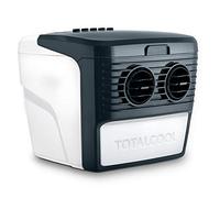 TotalCool Refroidisseur d'air portable 3000, système de refroidissement par évaporation, poids léger, faible consommation d'énergie, 12 V et alimentation secteur, blanc/gris