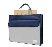 Tote Du Dossier De Fichiers - 48.5x12x38cm Case De Sac De Document | Sac De Stockage De Fichiers De Document Pouche Du Sac | Sac De Rangement A3 Étanche A3 | Portable Oxford Incline Avec Fermeture Écl