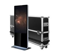 Totem vidéo 43'', FULL HD, 500 cd, 24h/7j, Indoor, Tactile + Flightcase