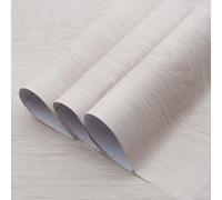 TOTIO Papier peint autocollant en chêne blanc Film adhésif grain de bois Film autocollant imperméable pour meubles 40CMx2M Sans bulles d'air Mat et épaissi Convient pour les bureaux et les magasins