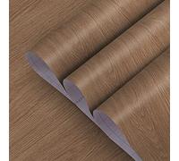 TOTIO Papier peint autocollant extra large avec grain de bois marron, grain de chêne, 80 cm x 4 m, étanche, pour meubles, table, papier de contact, autocollant mural en vinyle pour bureau, magasin
