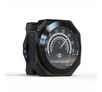 TOTMOX Thermomètre de guidon de moto en alliage étanche phosphorescent compatible avec Yamaha, Kawasaki, Suzuki, Honda