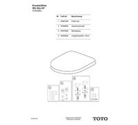 TOTO, Abattant WC, Softclose pour siège WC MH/MH slim/RP/GP