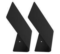 Totority 2 Pièces Tableau Magnétique Noir à Double Face en Métal Surface Lisse et Base Chevalet Intégrée, Effaçable sans Traces, pour Mariage ou Buffet