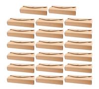 Totority 20 Pièces Coffret Présent en Papier Khaki 4 Compartiments pour Macarons et Mooncakes, Boîte à Gâteau Élégante et Pratique pour Présentation la Maison ou Shower