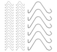 Totority 200 Pièces Fixateur Intempéries Fer en Galvanisé Argenté de Clôture de Fil Revêtement Résistant aux Prise Exceptionnelle, Taille 8x4,5x0,3cm et Jardin et Extérieur