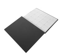 Totority Album de Rangement 200 Emplacements Transparents Noir pour Pièces de Monnaie en PU pour Collectionneurs de Monnaies et Médaillons