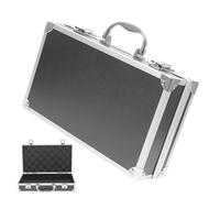 Totority Boîte à Outils en Alliage D’Aluminium Noire Poignée | Rangement Multi-usage, Doublure en Mousse Protectrice, Format Adapté aux Accessoires la Papeterie