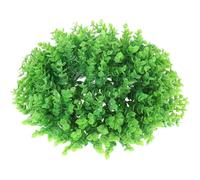 Totority Boule Décorative Artificielle Boule d'herbe Simulée Sphérique en Plastique Vert, Décorative et Ornementale, pour Balcon et Jardin, Style Rustique Farmhouse