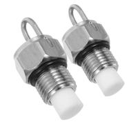 Totority Buse de Brumisation en Acier Inoxydable 2pcs Trou de 0,3mm et Filetage 1/8 pour Refroidissement Paysager et Humidification sur Balcon ou Grange