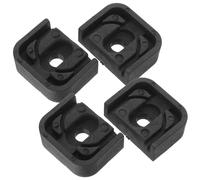 Totority Coussinets Anti-vibrations Noir pour Climatiseur en Caoutchouc Base Antichoc 4pcs, Support Amortisseur Vacances pour Machine et Air Conditioner