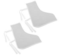 Totority Couvre-bottes de Soudage en Toile Blanche 2pcs, Protection Fiable Projections de Soudure, Respirant et Ajustable pour Environnements Industriels