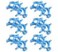 Totority Isolateur pour Clôture Électronique 20 Pièces, Plastique Technique Bleu, Installation Facile, pour Poteaux Intermédiaires et Clôtures Industrielles