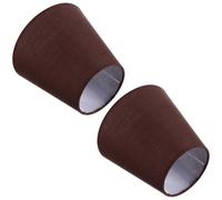 Totority Lot de 2 Abat-jours Rustiques en Tissu Léger Support E14, Accessoires Solide pour Lampes de Table, à Suspendre ou Lampadaire, Design Simple et Élégant