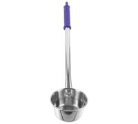Totority Louche à Eau Résistante et Profonde en Acier Inoxydable Manche Long Ergonomique Couleur Argenté pour Cuisines et Cantines