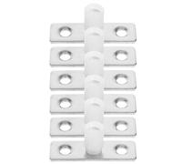 Totority Patin de Guidage Porte Coulissante 6pcs Installation Facile en Acier Inoxydable et Abs Fonctionnement Silencieux pour Portes Coulissantes de Placard et Grange