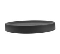 Totority Plateau Mobile Rond pour Pot de Fleurs en Plastique et Métal 31,5x31,5x4,2 Cm avec roulettes Cachées, Design Étanche, Facile à Déplacer pour Balcon et Serrage
