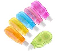 Totority Ruban Correcteur Blanc Portable pour Correction Instantanée 6 Pièces en Abs et Papier Petit Ruban Correcteur pour Papeterie Scolaire et Bureau